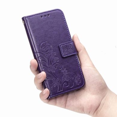 Чохол Clover для Xiaomi Redmi 9C книжка шкіра PU з візитницею фіолетовий