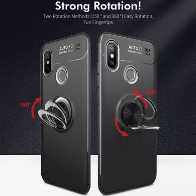 Чехол TPU Ring для Xiaomi Mi A2 / Mi 6X бампер оригинальный Black с кольцом