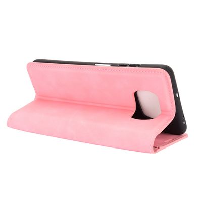 Чехол Taba Retro-Skin для Xiaomi Poco X3 / X3 Pro книжка кожа PU с визитницей розовый