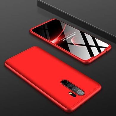 Чехол GKK 360 для Xiaomi Redmi Note 8 Pro бампер оригинальный Red