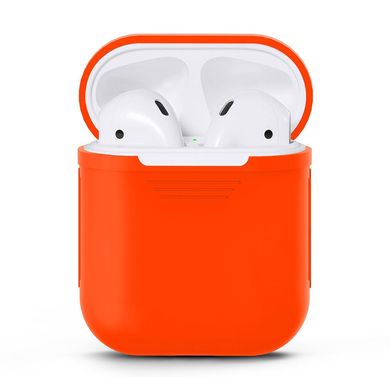 Силіконовий чохол C-KU для навушників AirPods Orange