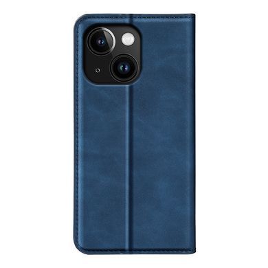 Чехол Taba Retro-Skin для iPhone 15 книжка кожа PU с визитницей синий
