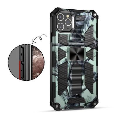 Чехол Military Shield для Iphone 15 Pro бампер противоударный с подставкой Turquoise