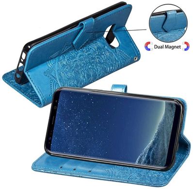 Чехол Vintage для Samsung Galaxy S8 / G950 книжка с узором голубой