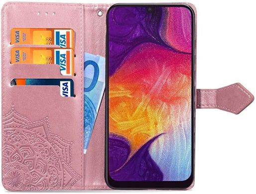 Чохол Vintage для Samsung A50 2019 / A505F книжка шкіра PU рожевий