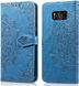 Чохол Vintage для Samsung Galaxy S8 / G950 книжка з візерунком блакитний