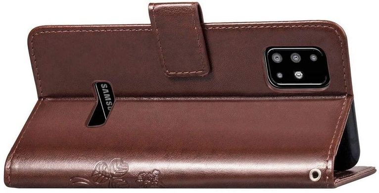 Чехол Clover для Samsung Galaxy A51 2020 / A515 книжка кожа PU коричневый