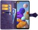 Чохол Vintage для Samsung Galaxy A21s 2020 / A217F книжка шкіра PU з візитниці фіолетовий