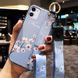 Чехол Lanyard для Iphone 11 бампер с ремешком Blue