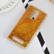 Чехол Glitter для Xiaomi Redmi Note 3 / Note 3 Pro Бампер жидкий блеск Gold