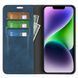 Чехол Taba Retro-Skin для iPhone 15 книжка кожа PU с визитницей синий