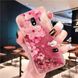 Чехол Glitter для Samsung Galaxy J2 2018 / J250F бампер Жидкий блеск аквариум Sakura