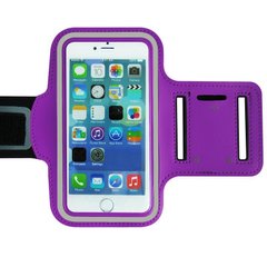 Наручный Чехол KLL для телефона 5" - 6.3" на руку для бега фиолетовый