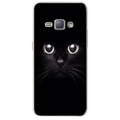 Чехол Print для Samsung J1 2016 / J120 силиконовый бампер Cat