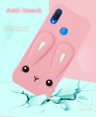 Чохол Funny-Bunny 3D для Honor 10 Lite / HRY-LX1 Бампер гумовий рожевий