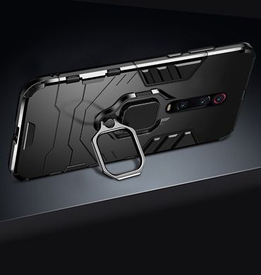 Чохол Iron Ring для Xiaomi Mi 9T / Redmi K20 броньований бампер Броня Black