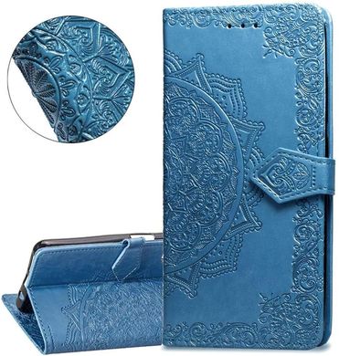 Чехол Vintage для Samsung A50 2019 / A505F книжка кожа PU голубой