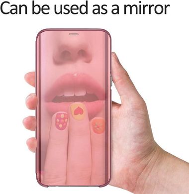 Чехол Mirror для Xiaomi Redmi Note 10 Pro книжка зеркальный Clear View Rose