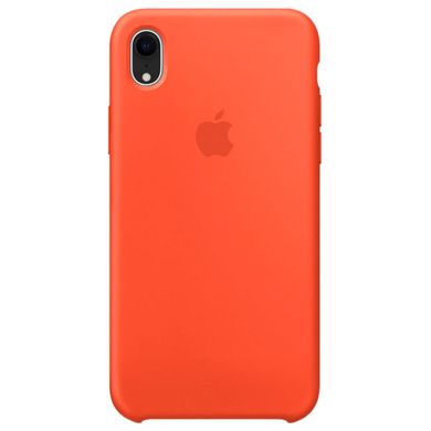Чехол Silicone Сase для Iphone XR бампер накладка Spicy Orange