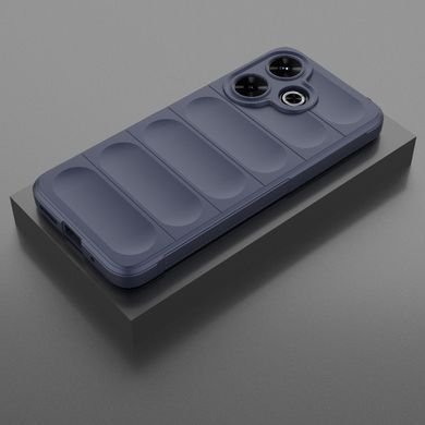 Чехол Wave Shield для Xiaomi Poco M6 4G бампер противоударный Blue