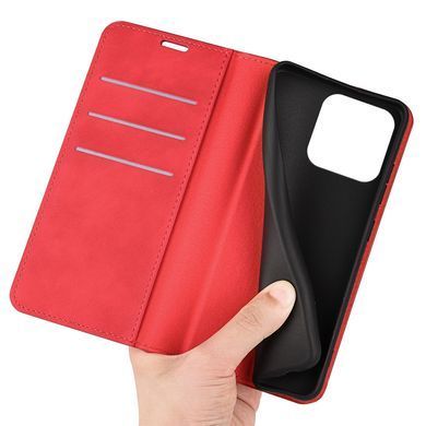 Чехол Taba Retro-Skin для iPhone 15 книжка кожа PU с визитницей красный