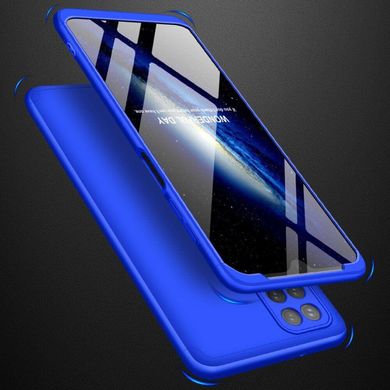 Чехол GKK 360 для Samsung Galaxy A12 2021 / A125 бампер противоударный Blue