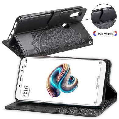 Чохол Vintage для Xiaomi Redmi Note 5 / Xiaomi Redmi Note 5 Pro книжка шкіра PU з візитницею чорний