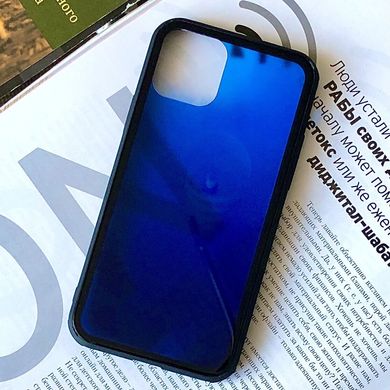 Чехол Amber-Glass для Iphone 11 бампер накладка градиент Blue