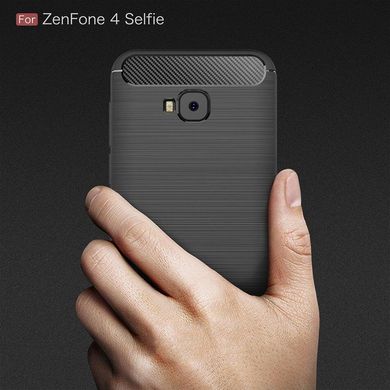 Чехол Carbon для Asus ZenFone 4 Selfie / ZD553KL / ZB553KL / X00LDA бампер черный