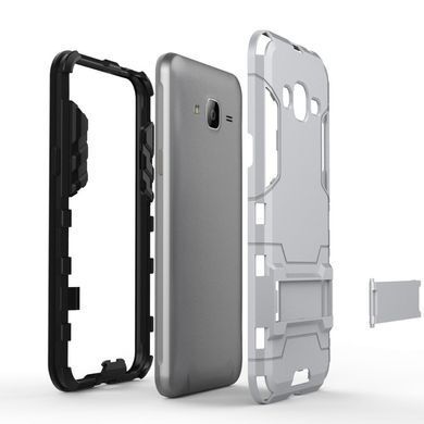 Чохол Iron для Samsung J3 2016 J320 Бампер Броня Silver