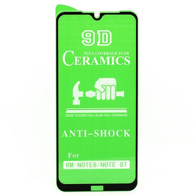 Защитная пленка-стекло AVG Ceramics для Xiaomi Redmi Note 8 бронированная с рамкой Black