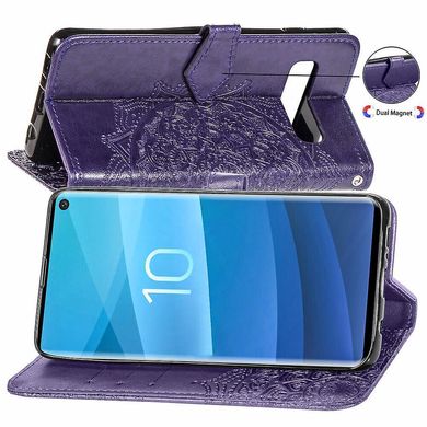 Чехол Vintage для Samsung Galaxy S10 / G973 книжка кожа PU с визитницей фиолетовый