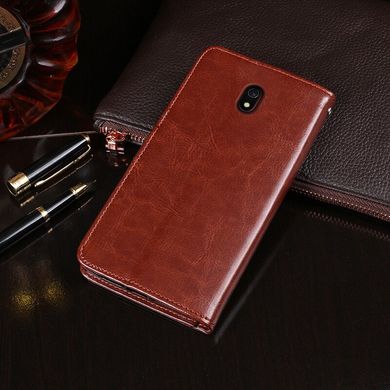 Чехол Idewei для Xiaomi Redmi 8A книжка кожа PU коричневый