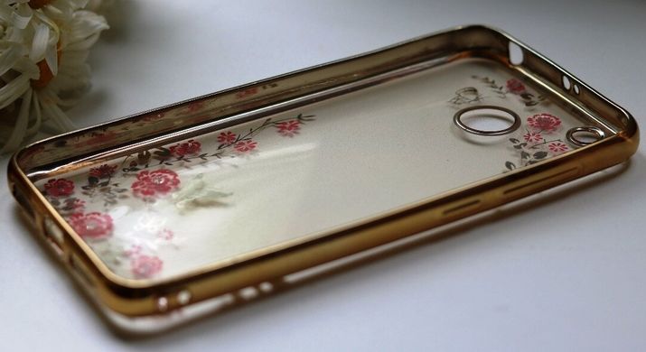 Чехол Luxury для Xiaomi Redmi 4X Ультратонкий Бампер Gold