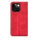 Чехол Taba Retro-Skin для iPhone 15 книжка кожа PU с визитницей красный