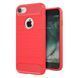 Чехол Carbon для Iphone SE 2022 бампер противоударный Red