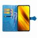 Чехол Vintage для Xiaomi Poco X3 / X3 Pro книжка кожа PU с визитницей голубой