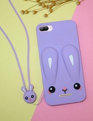Чехол Funny-Bunny 3D для Xiaomi Redmi 6A Бампер резиновый сиреневый