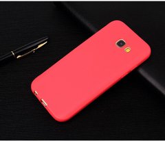 Чехол Style для Samsung Galaxy A3 2017 / A320 Бампер силиконовый красный