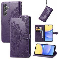 Чехол Vintage для Samsung Galaxy A15 / A155 книжка кожа PU с визитницей фиолетовый