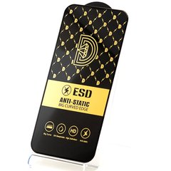 Защитное стекло ESD 6D Full Glue для Iphone 14 полноэкранное черное