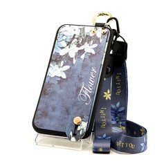 Чехол Lanyard для Iphone XS бампер с ремешком Navy