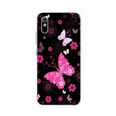 Чохол Print для Xiaomi Redmi 9A Бампер силіконовий Butterfly Pink