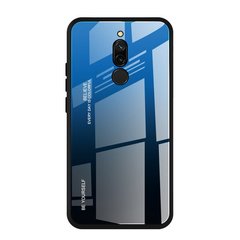 Чехол Gradient для Xiaomi Redmi 8 бампер накладка Blue-Black