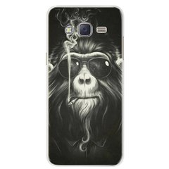 Чехол Print для Samsung J7 2015 / J700H / J700 / J700F силиконовый бампер Monkey