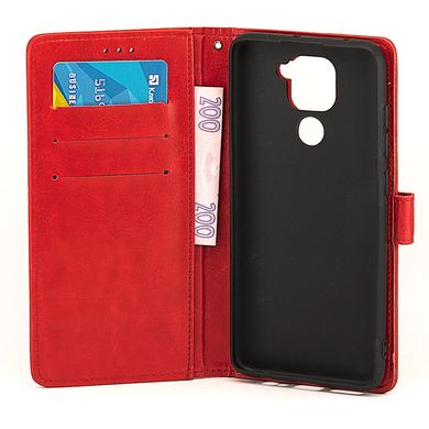 Чохол Idewei для Xiaomi Redmi Note 9 книжка шкіра PU червоний