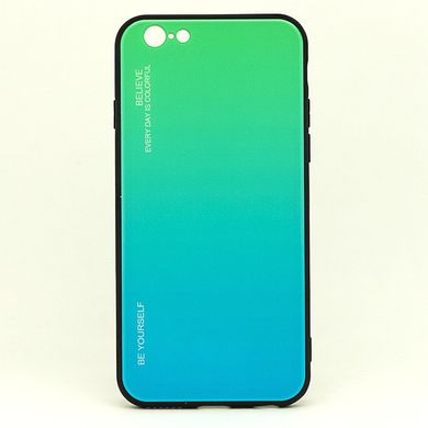 Чехол Gradient для Iphone SE 2020 бампер накладка Green-Blue