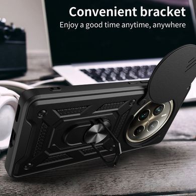 Чехол Hide Shield для Realme 12 4G / RMX3871 бампер противоударный с подставкой кольцом Black