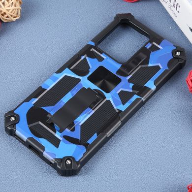 Чехол Military Shield для Xiaomi Redmi Note 12 бампер противоударный с подставкой Blue
