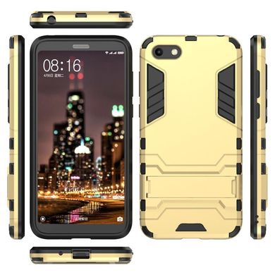 Чехол Iron для Huawei Y5 2018 / Y5 Prime (5.45") бронированный Бампер Броня Gold